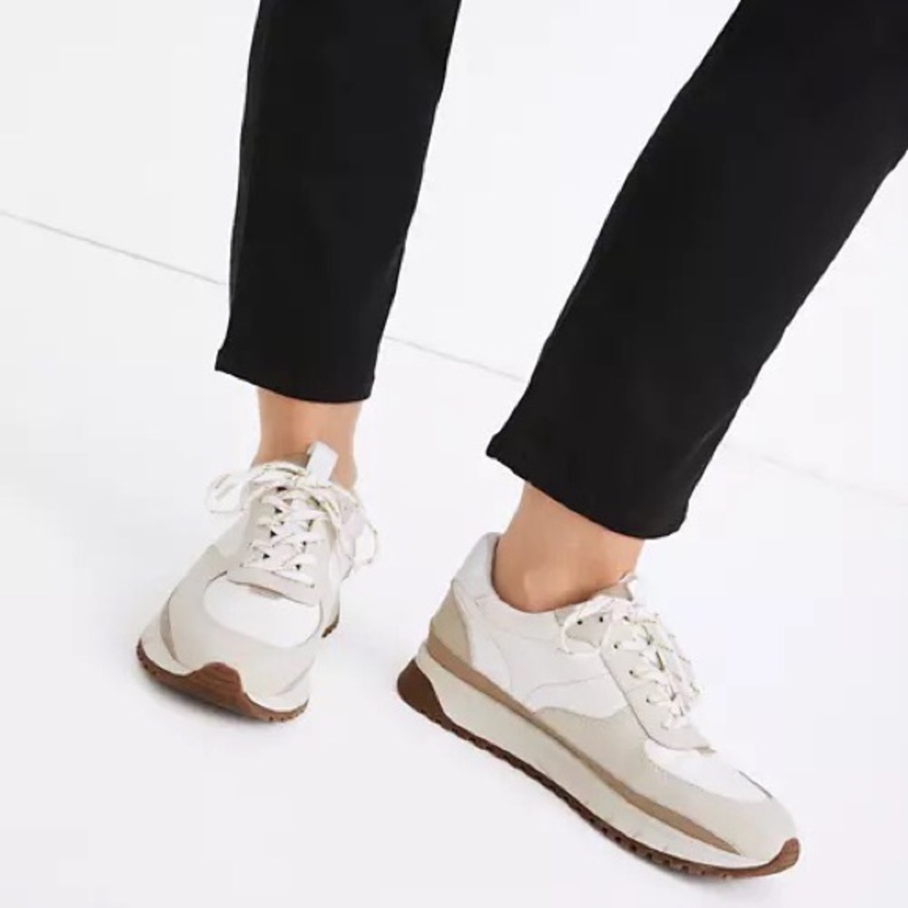 Madewell Kickoff trainer in leather